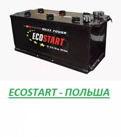 АКБ ECOSTART 190 Обр. пол. 1300A (Польша)